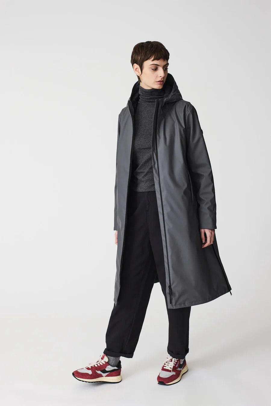 Tormenta Waterproof Coat in Magnet