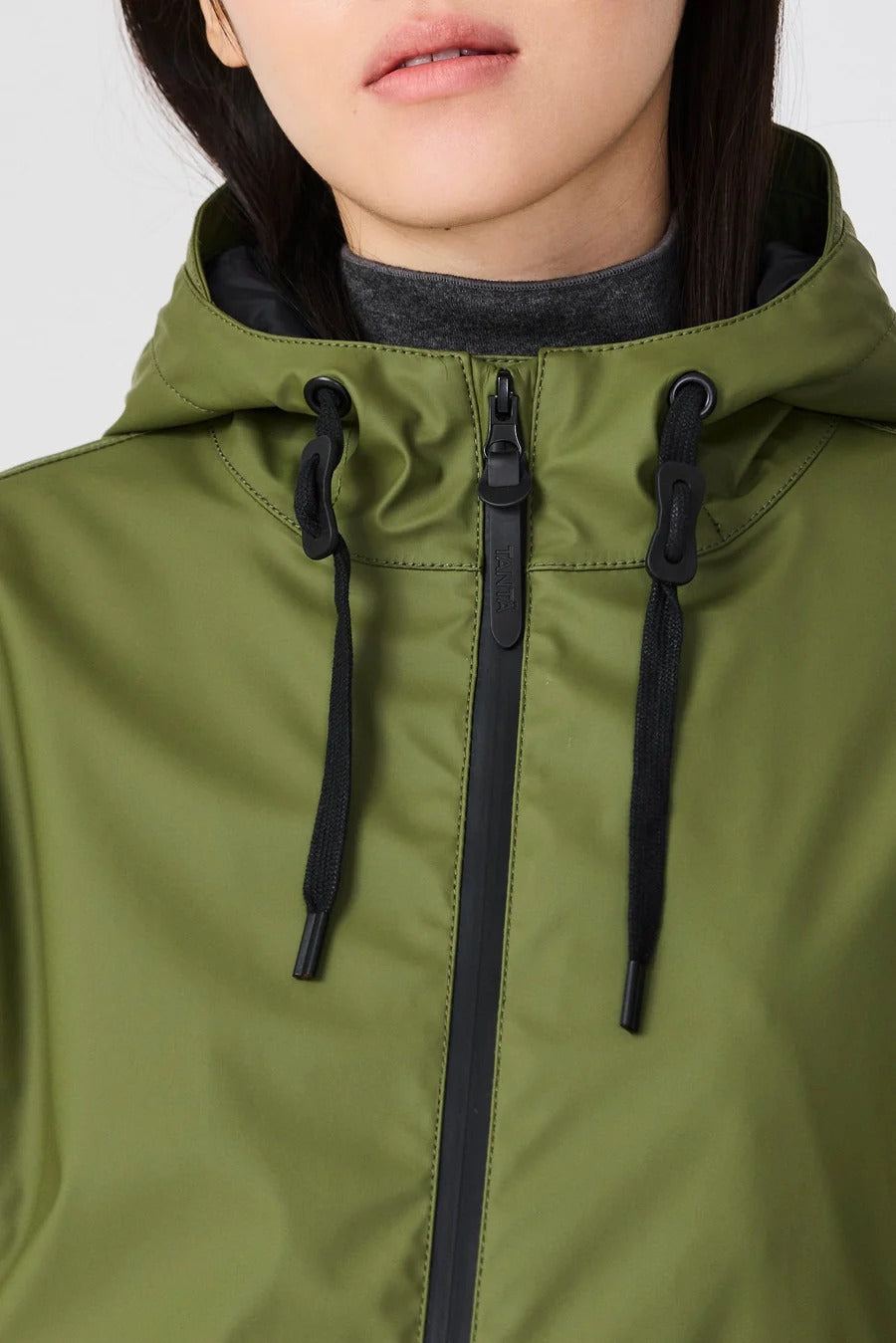 Vand Waterproof Coat in Bronze Green