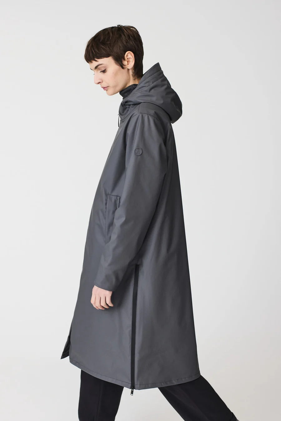 Tormenta Waterproof Coat in Magnet