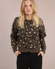 Leopard Print Knit Sweater