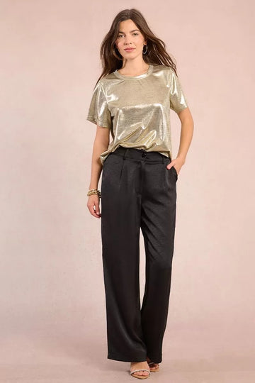 Iridescent Tee in Light Gold