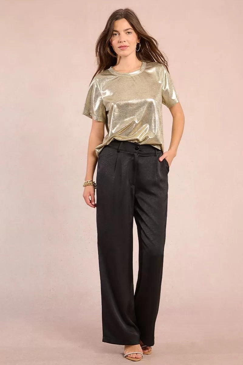 Iridescent Tee in Light Gold