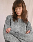 Gradient Knit Sweater in Grey