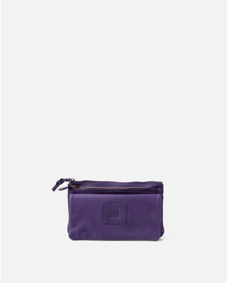 Leather wallet BIBA Boston BT34 in Violet
