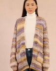 Open Knit Cardigan in Multicolour