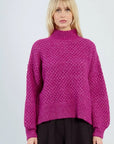 Turtle Neck in Purple Bougainvillier