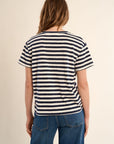 V Neck Striped Tee