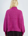 Turtle Neck in Purple Bougainvillier