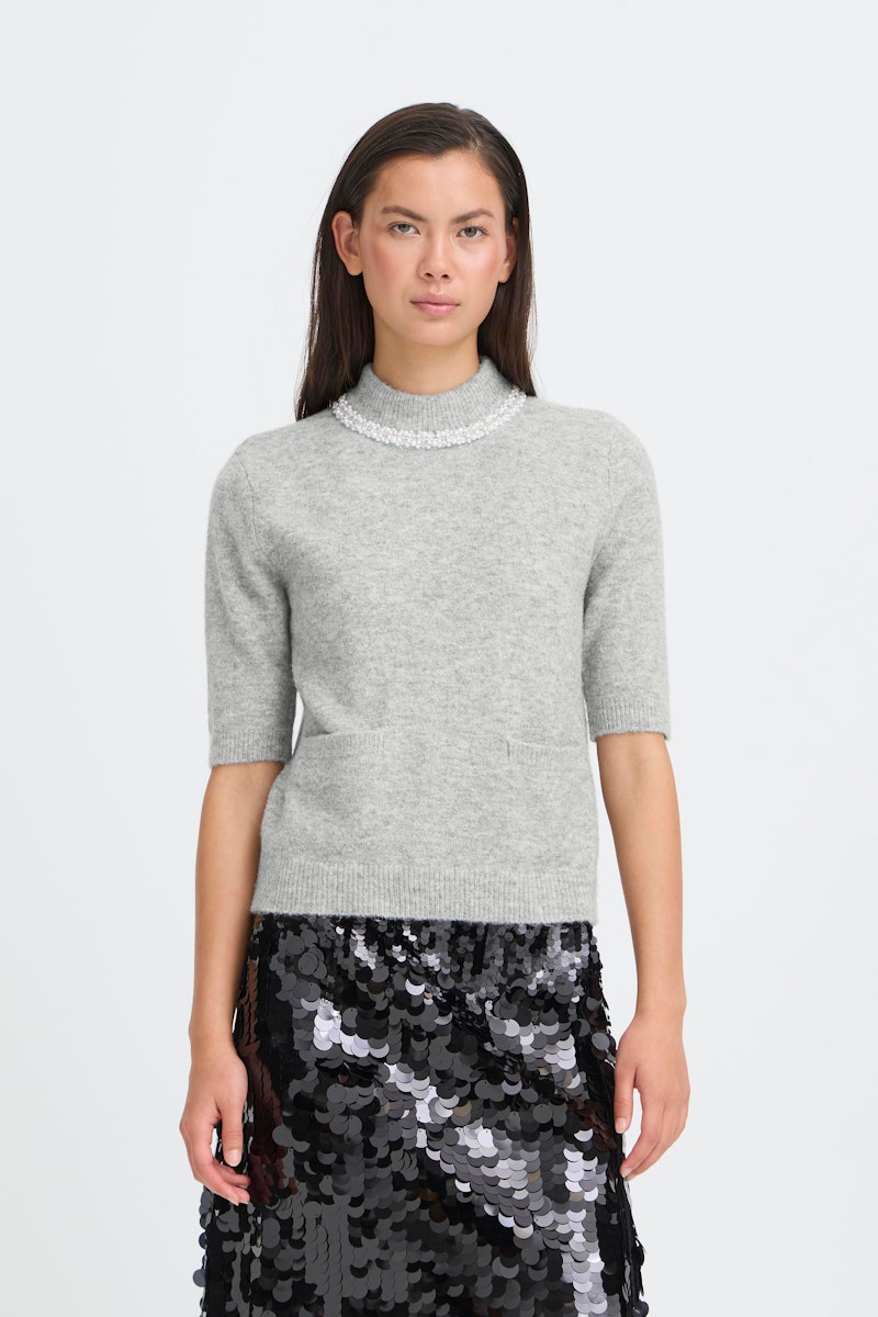 Macon Short Sleeve Pullover in Grey