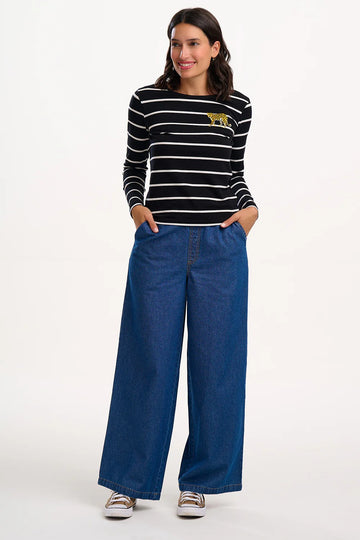 Immy Trousers in Deep Blue Denim