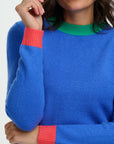 Honor Jumper in Blue Colour Block