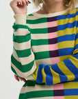 Rosie Jumper in  Multi, Off-Set Stripe