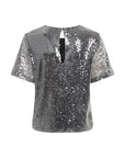 Princa Top in Silver Sequin