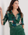 Larissa Shirt in Aerial Field Coppice