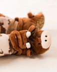 Neutral Highland Cow Booties