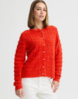 Baila Cardigan in Fiery Red