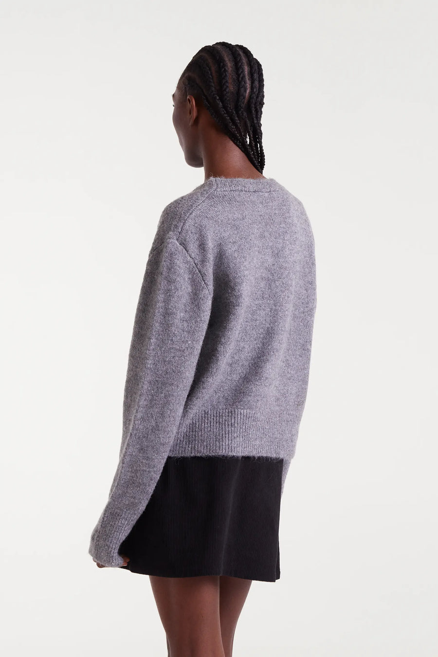 Grey Knit Cardigan