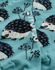 Women's Arty Trainer Socks in Hedgehog Garden Riverside