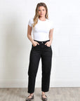 Bailey Barrel Jean in Black