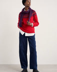 Gurnard's Head Fair Isle Jumper in Windward Carmine Multi