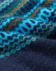 Annik Fair Isle Jumper in Modernist Cyan Multi