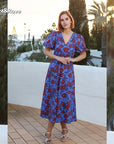 Kamilia Dress in Blue