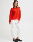 Baila Cardigan in Fiery Red