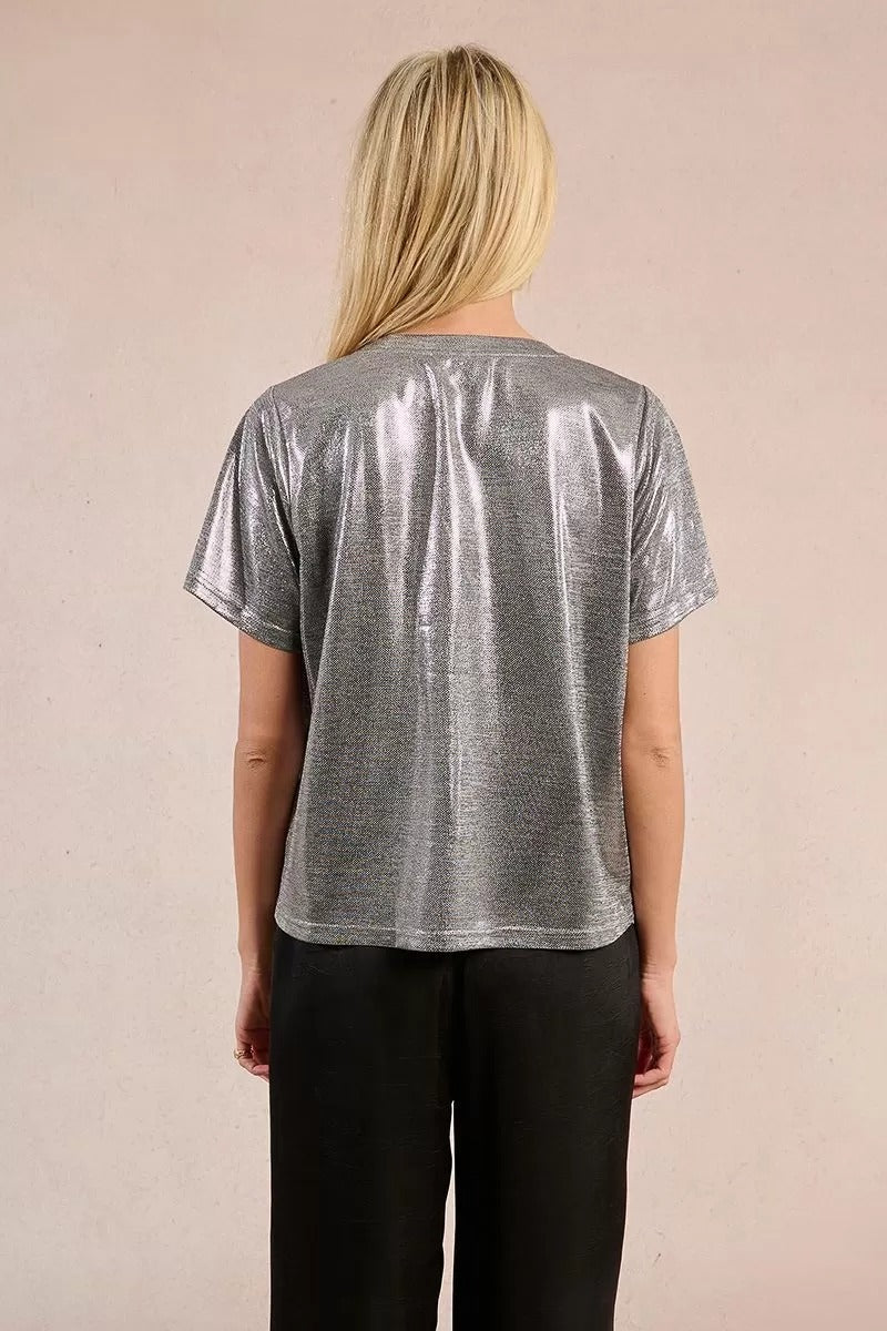 Iridescent Tee in Silver