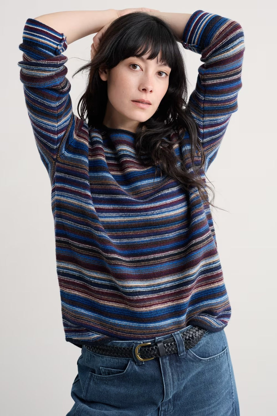 Fruity Jumper in Ripple Marks Jetty Multi