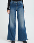 Twiggy Wide Jeans in Medium Blue