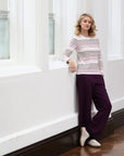 Relax & Renew Kimberley Long Sleeve Tee in Berry