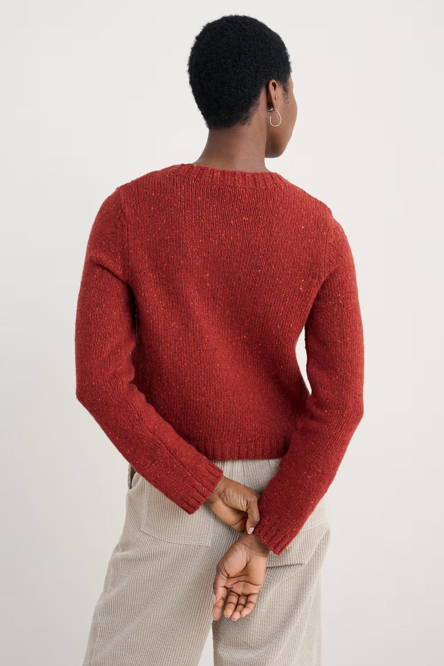 Dawson Pick Cardigan in Red Sail