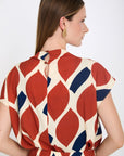 Graphic Print Blouse