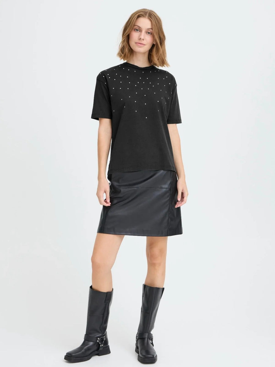 Peonie T Shirt in Black