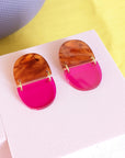 Cyndi Lauper in Tortoiseshell with Hot Pink Transparent.