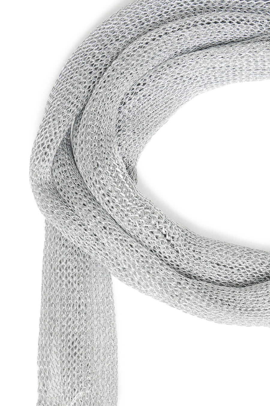 Balou Scarf in Silver Mesh