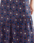 Chocolate Flower Print Skirt