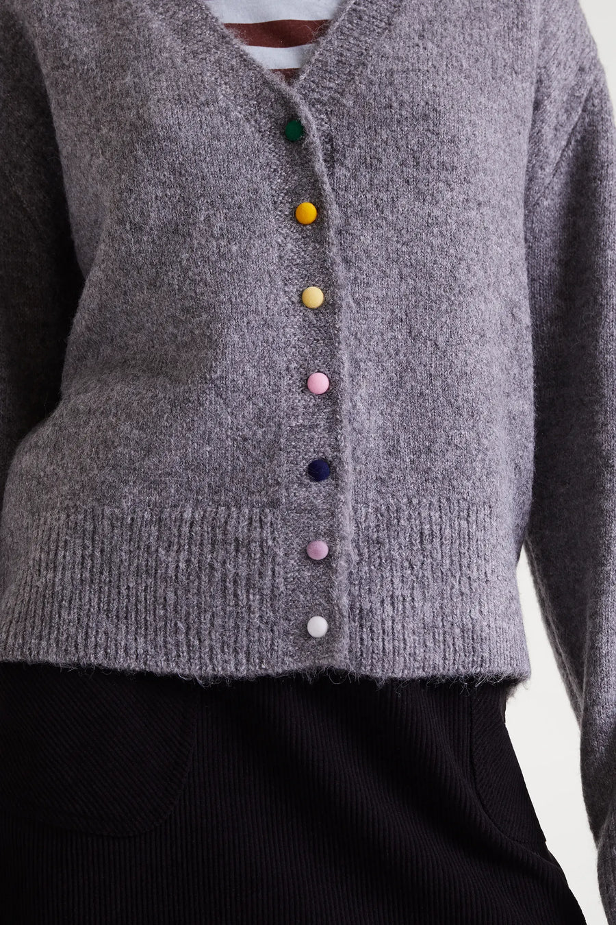 Grey Knit Cardigan