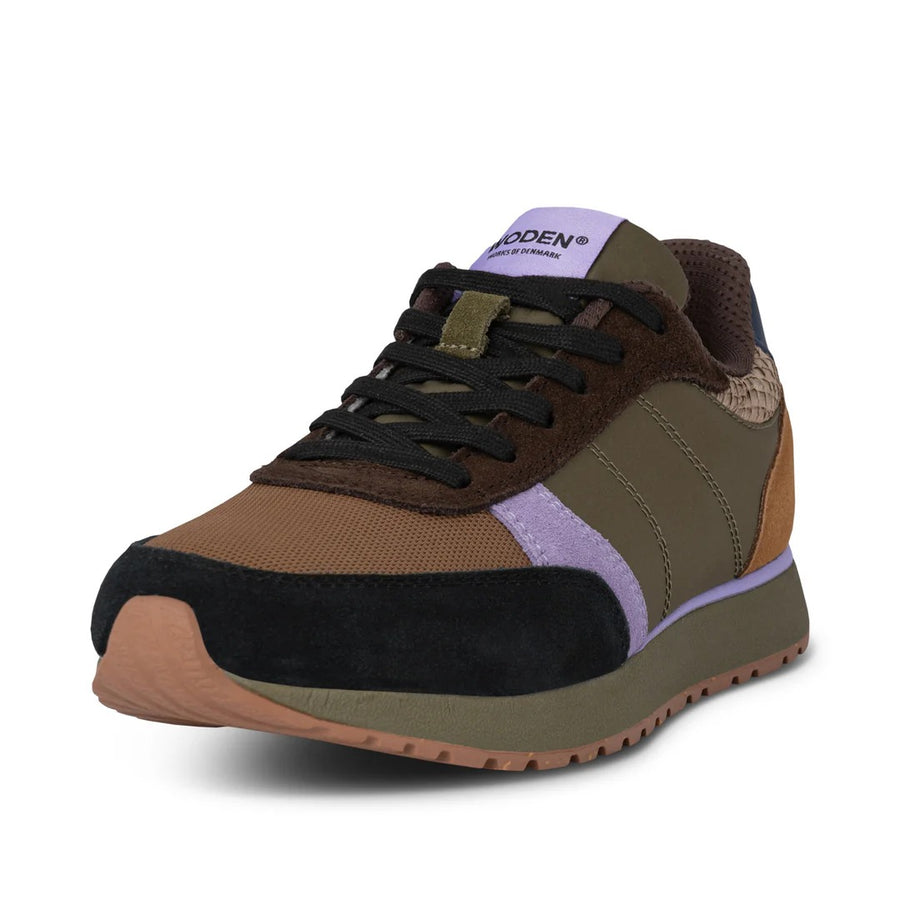 NEW Ronja Sneaker in Dark Olive/ Orchid