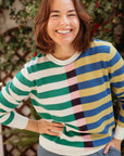 Rosie Jumper in  Multi, Off-Set Stripe