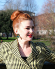 Cyndi Lauper in Gold and Marbled Teal