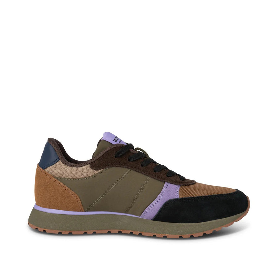 NEW Ronja Sneaker in Dark Olive/ Orchid