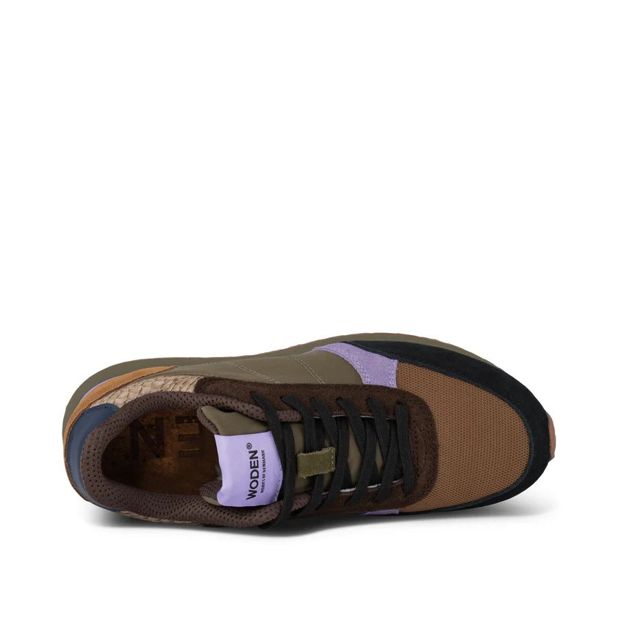 NEW Ronja Sneaker in Dark Olive/ Orchid