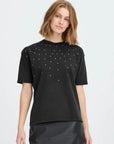 Peonie T Shirt in Black