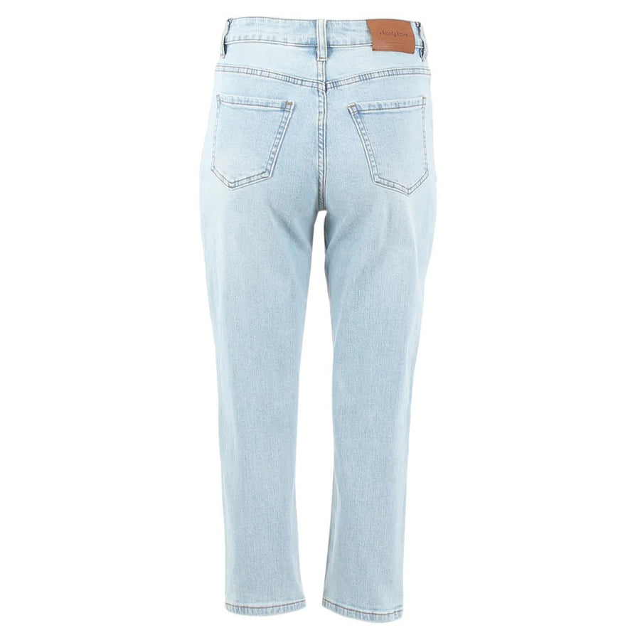 Cassidy Mom Jean in Ice Blue