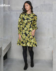 Daina Dress in Lime Green