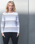 Relax & Renew Kimberley Long Sleeve Tee Blue