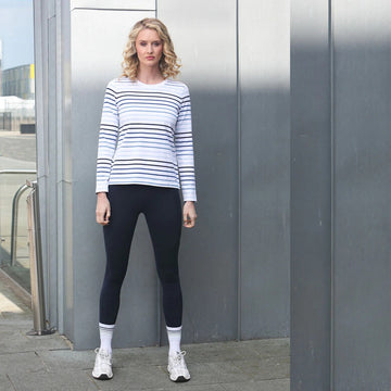 Relax & Renew Kimberley Long Sleeve Tee Blue