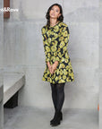 Daina Dress in Lime Green