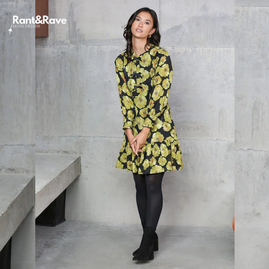 Daina Dress in Lime Green